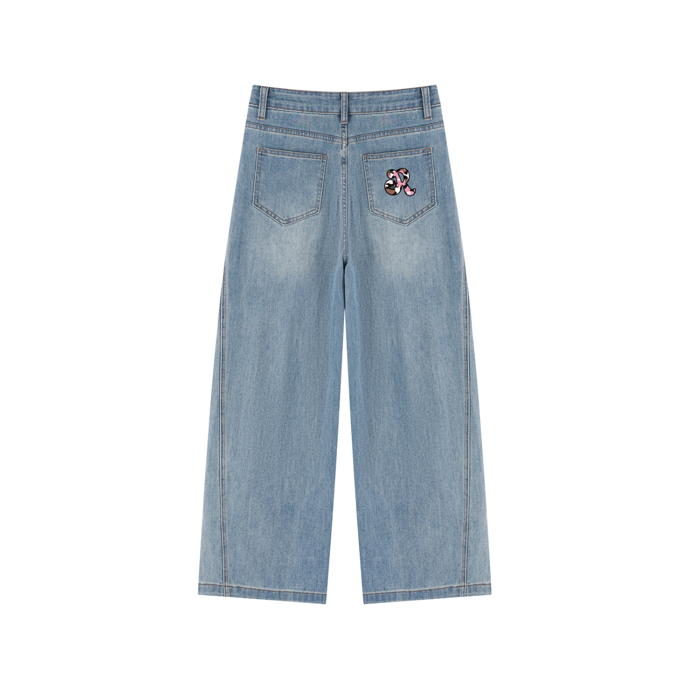 Women’s Vintage Wash High Rise Wide Leg Jeans