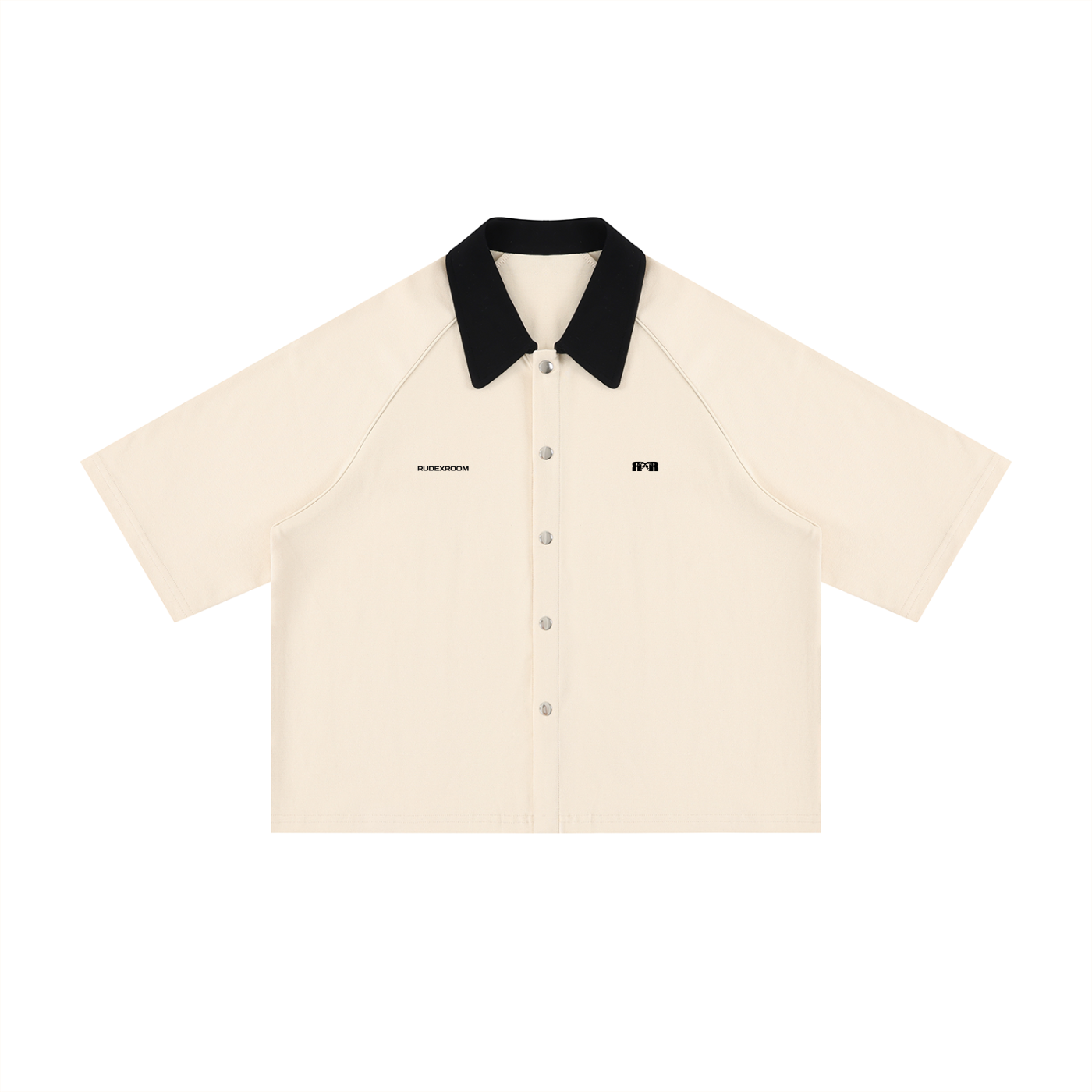 Unisex Color Block Boxy Short Sleeve Shirt