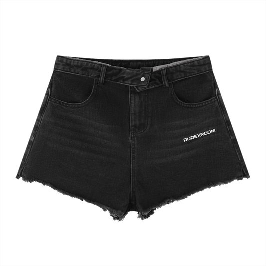 RXR Women’s Vintage Wash High Rise Denim Shorts